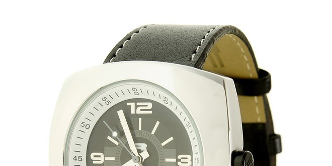 Unisexové čierno-strieborné analogové hodinky RG512