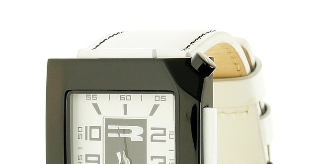 Unisexové čierno-biele analogové hodinky RG512