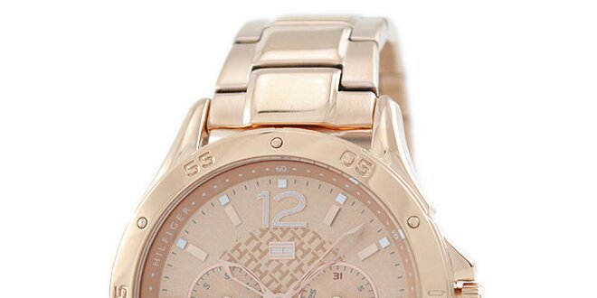 Dámske jemno ružové oceľové hodinky Tommy Hilfiger