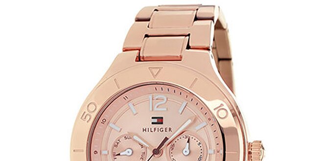 Dámske ružové oceľové hodinky Tommy Hilfiger