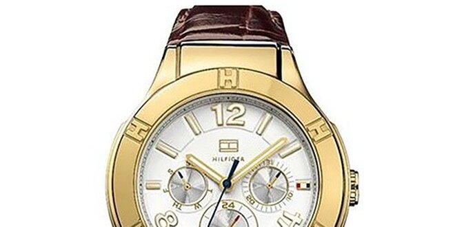 Dámske hodinky s bielym ciferníkom Tommy Hilfiger