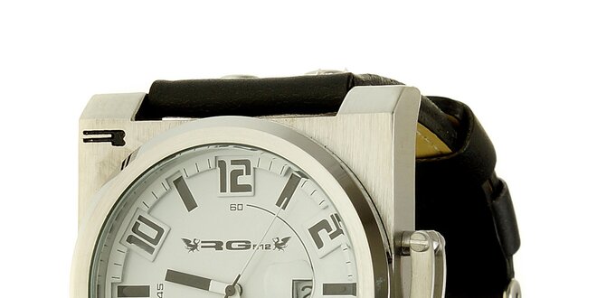 Unisexové retro čierne analogové hodinky RG512