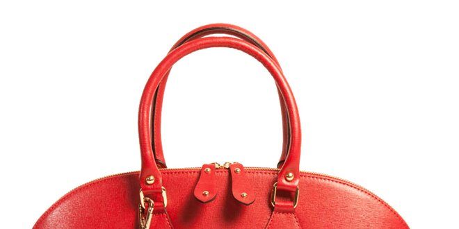 Dámska kožená kabelka Joana and Paola - červená