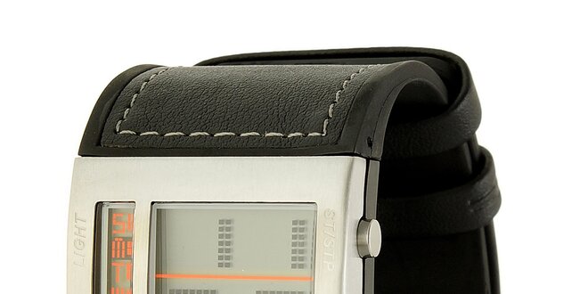 Pánske čierne digitálne hodinky RG512