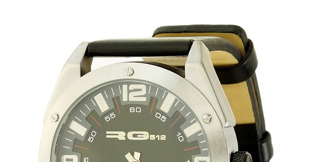 Unisexové čierne analogové hodinky RG512