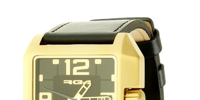 Unisexové čierno-zlaté hodinky RG512