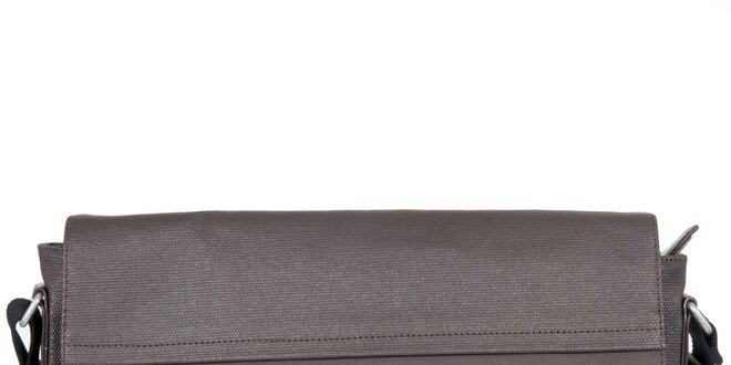 Pánska šedohnedá obdĺžniková taška cez rameno Calvin Klein