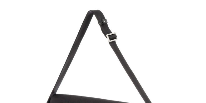 Pánska čierna látková taška cez rameno s klopou Calvin Klein