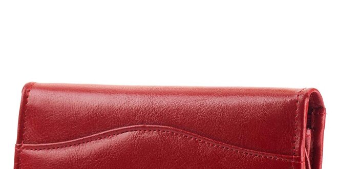 Dámska červená kožená peňaženka Felice
