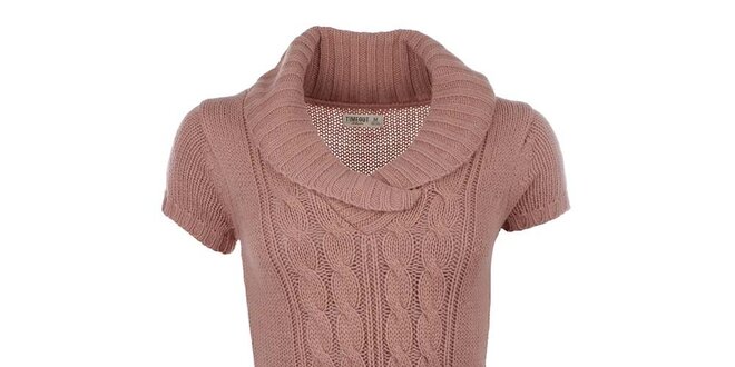 Dámsky ružový sveter s krátkymi rukávmi Timeout