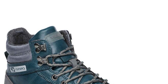 Pánske modré šnurovacie topánky Crosby