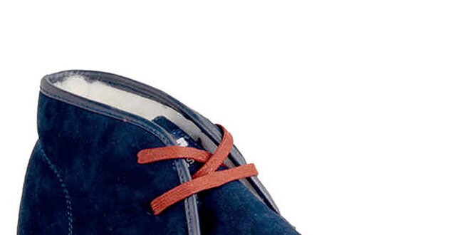 Pánske modré zateplené členkové topánky Crosby