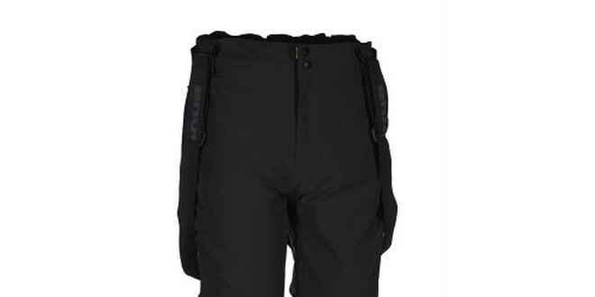 Pánske čierne lyžiarske nohavice s trakmi Envy