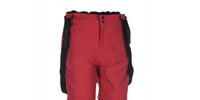 Pánske červené lyžiarske nohavice s trakmi Envy