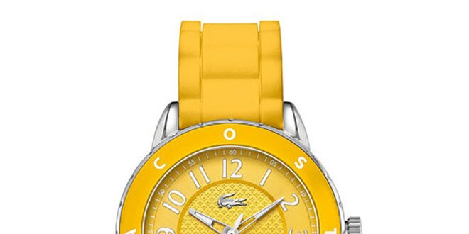 Dámske žlté hodinky Lacoste
