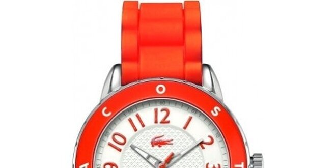 Dámske červené hodinky Lacoste
