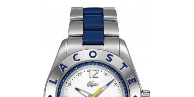 Dámske hodinky s modrými detailmi Lacoste