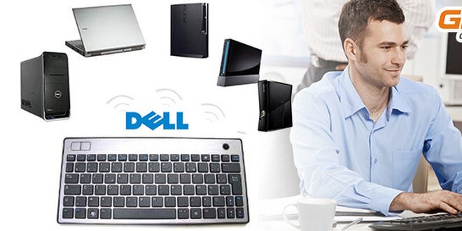 Multimediálna klávesnica Dell Wireless Trackball Keyboard