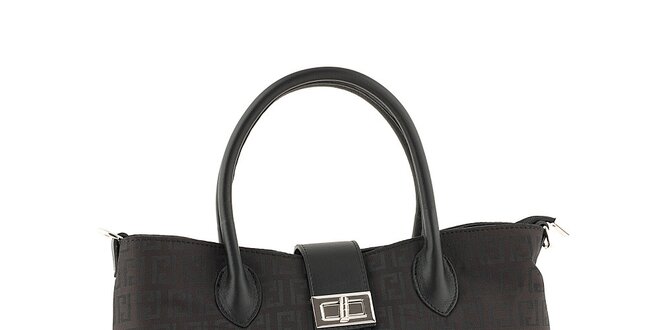 Dámska čierna kabelka so vzorom Classe Regina