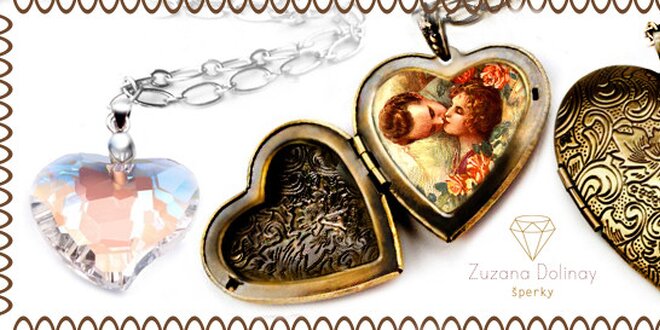 Romantické náhrdelníky v tvare srdca