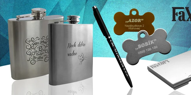 Originálne darčeky s vlastným gravírovaním