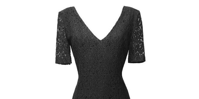 Dámske čierne čipkované šaty Virginia Hill