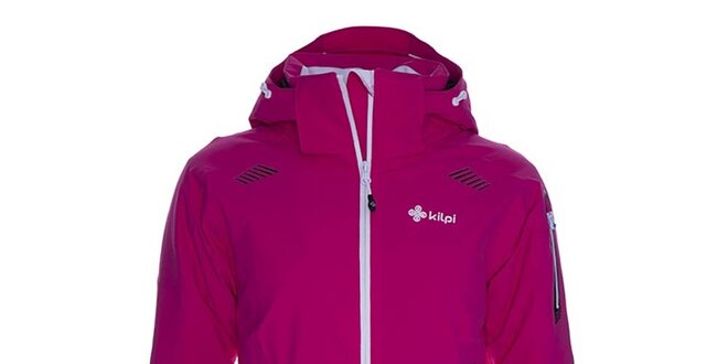 Dámska ružová lyžiarska bunda s kapucňou Kilpi