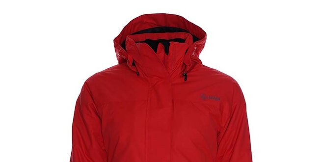 Dámska červená lyžiarska bunda s kapucňou Kilpi