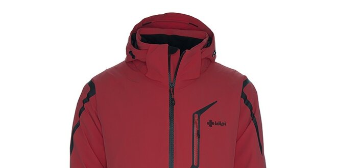 Pánska lyžiarska bunda s kapucňou Kilpi - červená