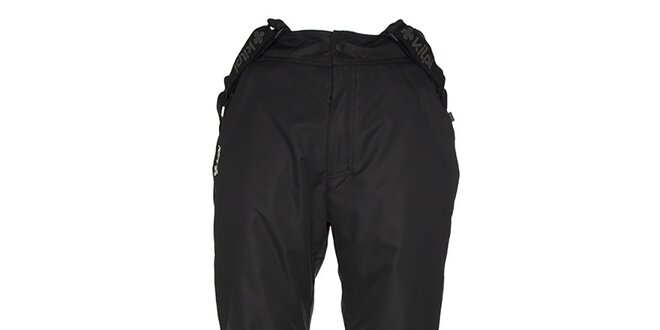 Pánske čierne lyžiarske nohavice s odopínacími šlami Kilpi