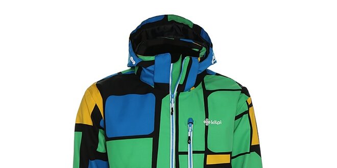 Pánska modro-zelená bunda snowboardová bunda Kilpi