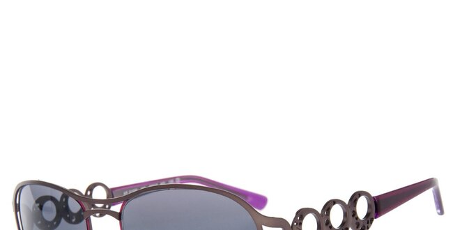 Dámske hnedo-fialové slnečné okuliare Agatha Ruiz de la Prada