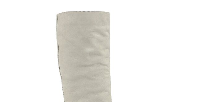 Dámske krémovo biele čižmy Paola Ferri