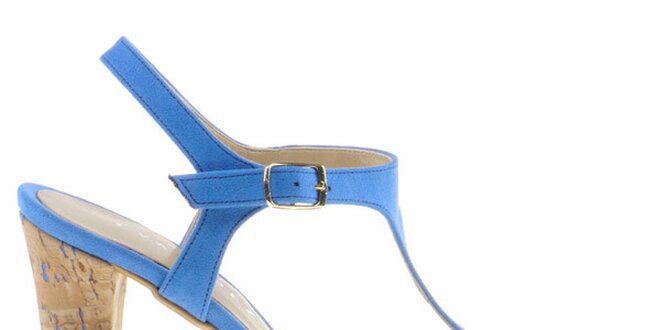 Dámske nebesky modré sandálky Eva Lopez