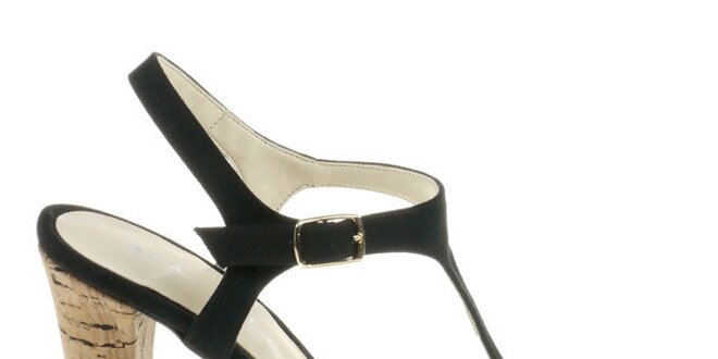 Dámske čierne sandálky Eva Lopez