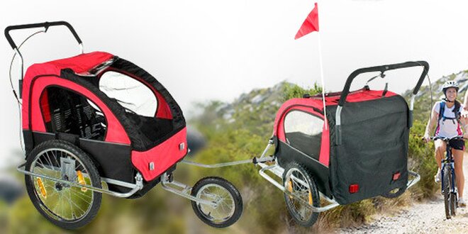 Prívesný vozík na bicykel za prepravu detí