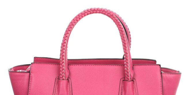 Dámska ružová kabelka s ozdobnými pútkami London Fashion