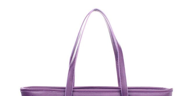 Dámska fialová kabelka s príveskom London fashion