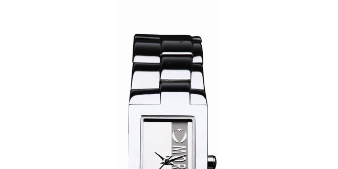 Dámske strieborné analogové hodinky s logom Morgan De Toi