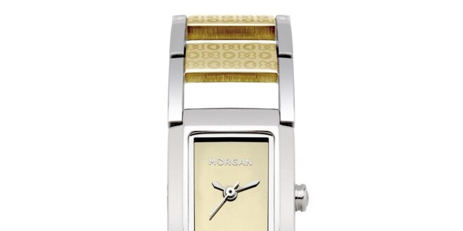 Dámske strieborno-zlaté hodinky Morgan de Toi