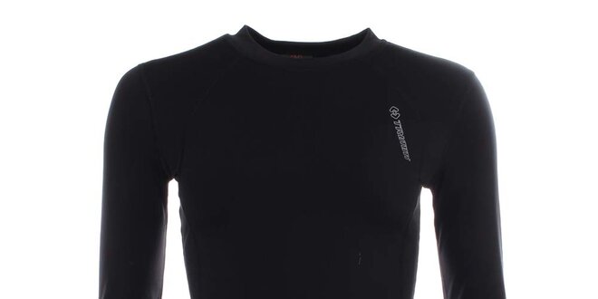 Dámske čierne funkčné tričko s dlhým rukávom Trimm