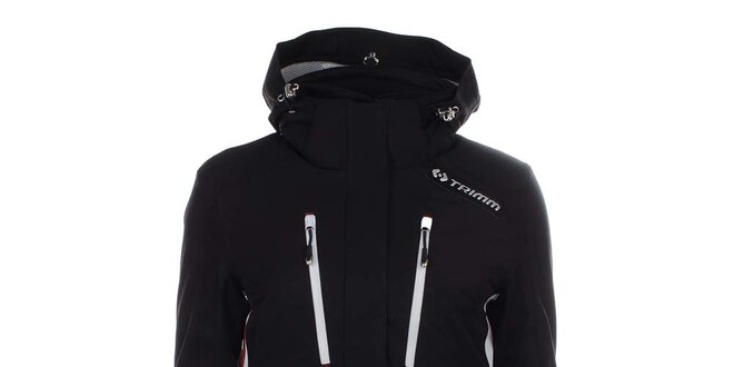 Dámska čierna lyžiarska bunda s kapucňou Trimm