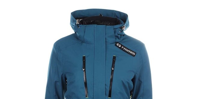 Dámska modrá lyžiarska bunda s kapucňou Trimm