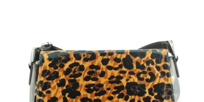 Dámska hnedá leopardia kabelka Morgan de Toi s klopou