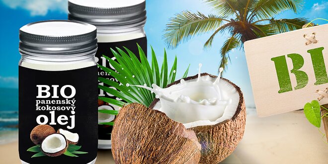 100 % BIO kokosový olej pre zdravie a krásu