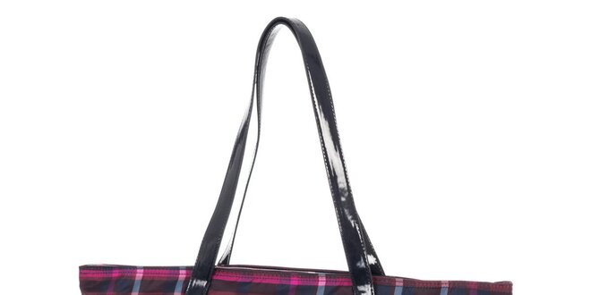 Dámska kabelka so vzorom Tommy Hilfiger - fialová