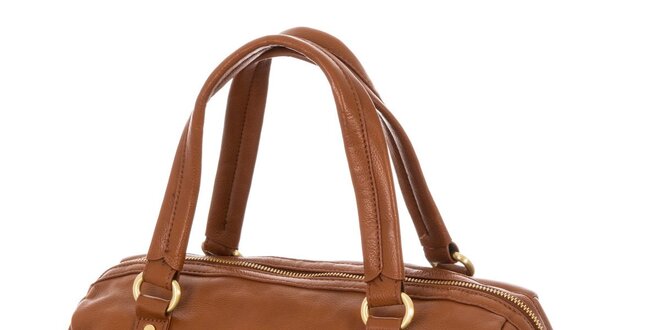 Dámska hnedá kabelka s vonkajšími vreckami Tommy Hifliger