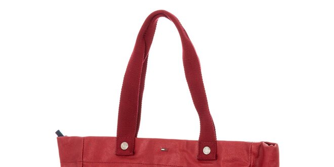 Dámska červená kabelka s potlačou Tommy Hilfiger