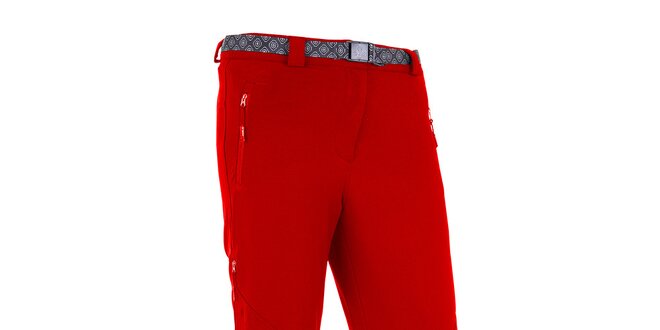 Dámske červené strečové nohavice Izas