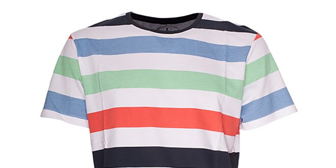 Pánske tričko s farebnými prúžkami Fundango